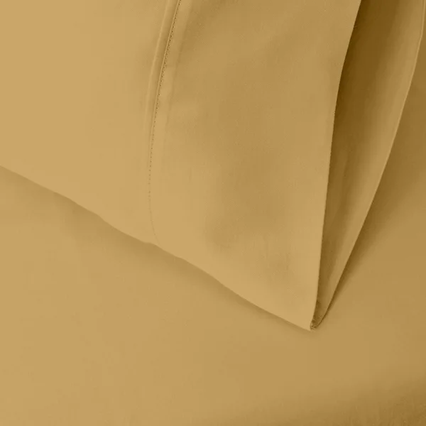 Superior 530 Thread Count Cotton Deep Pocket Sheet Set - Size: Queen, Brown