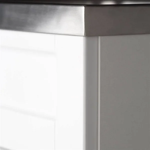 Hennessy Contemporary 24 inch Deluxe Laundry Cabinet with Faucet and Stainless Steel Sink - Simpli Home AXCLDYHEN-SS