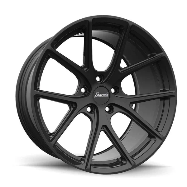 Bravado 08b Tribute 18x9 5x114.3 +30et Matte Black Wheel