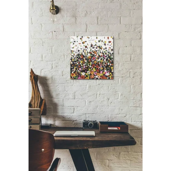 Epic Graffiti Flower Shower Crop by Wild Apple Portfolio - Giclee Canvas Wall Art, 12x22X12x22 18x22 x 18x22