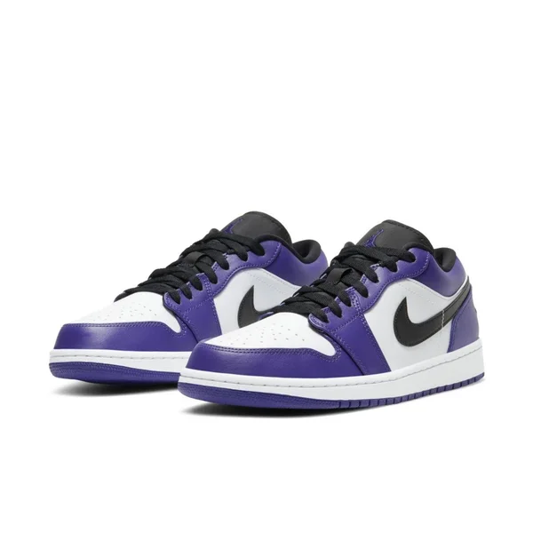 Air Jordan 1 Low &Court Purple& Shoes - Size 12