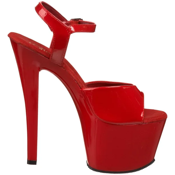 Pleaser Sky-309 - 7x22 Spike Heel Platform Sandal - Red 14