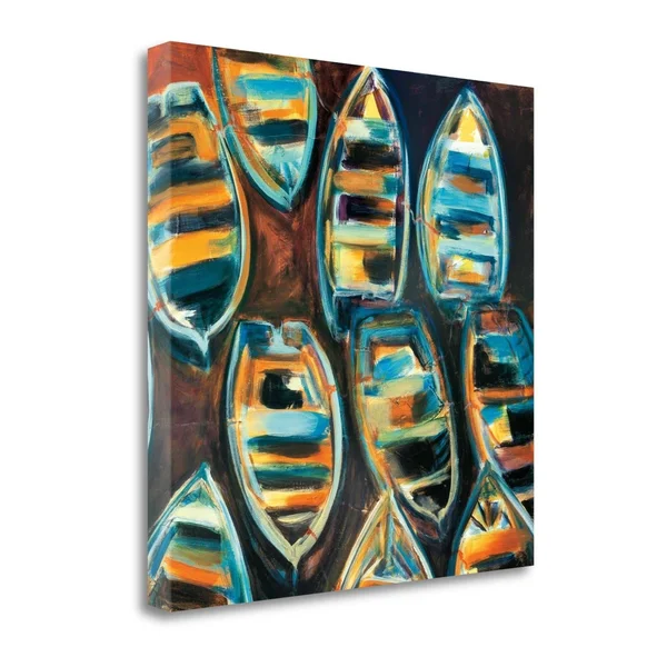 30x22 x 30x22 Boat Pods by G.A. Hickman Fine Art Giclee Print