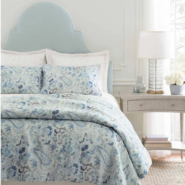 Pine Cone Hill - Ines Linen Blue Sham - Standard