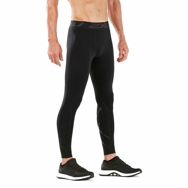 2XU Men's Thermal Accelerate Comp Tights Black, Nero LT