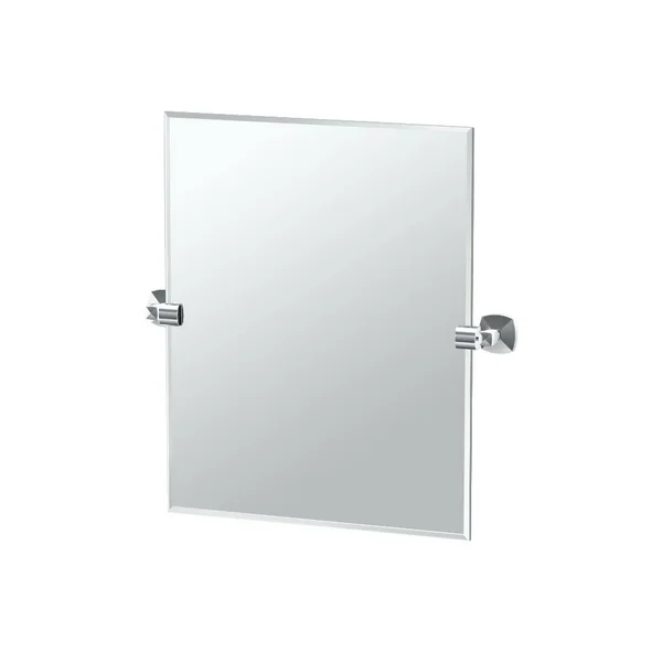 Gatco Jewel Rectangle Mirror; Chrome