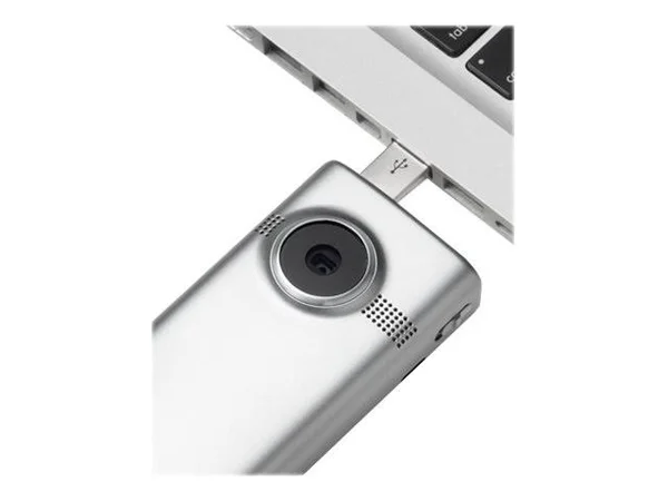 Flip Video MinoHD M2120M - Camcorder - 720p - 1.6 MP - flash 8 GB - internal flash memory - brushed metal