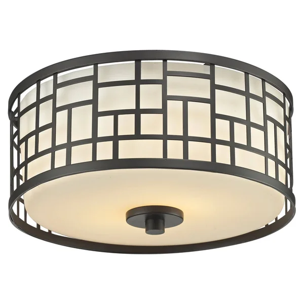 Z-Lite 329F20-BRZ Bronze Elea 3 Light Flush Mount