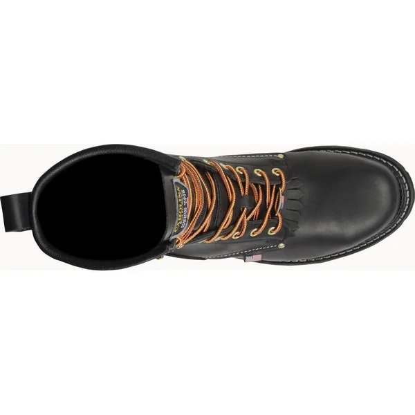 Carolina Men's 9x22 Domestic Logger Boot - 922 7.5 - D, Black