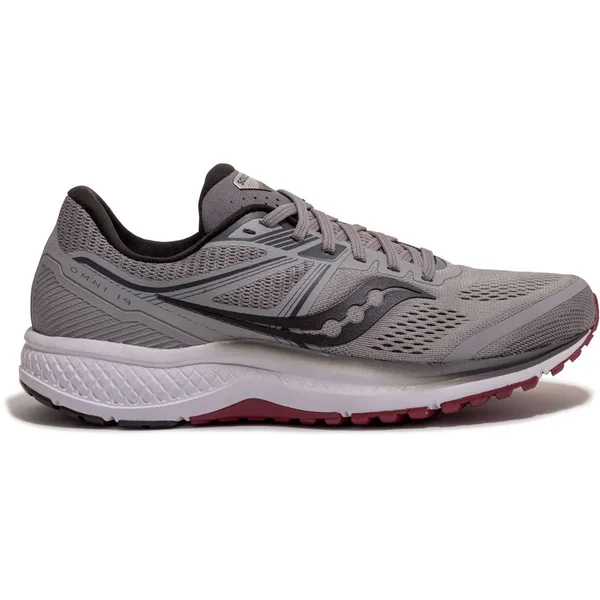Saucony Omni 19 (Wide) 10, Alloy/Brick (Men's)