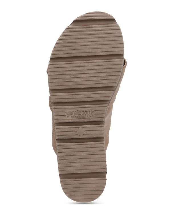 Gentle Souls by Kenneth Cole Lavern Braid Suede Sandal, 9.5, Black