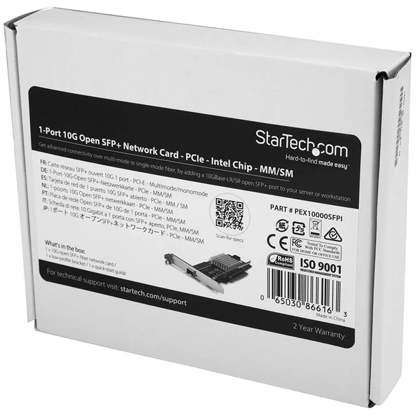 StarTech.com ST20000SPEXI 2-Port PCIe 10GBase-T Ethernet Network Card