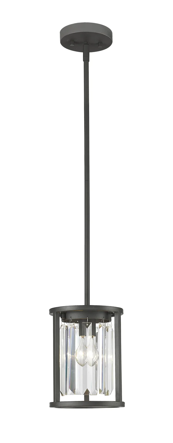 Z-Lite 439MP-BRZ Bronze Monarch 1 Light Mini Pendant
