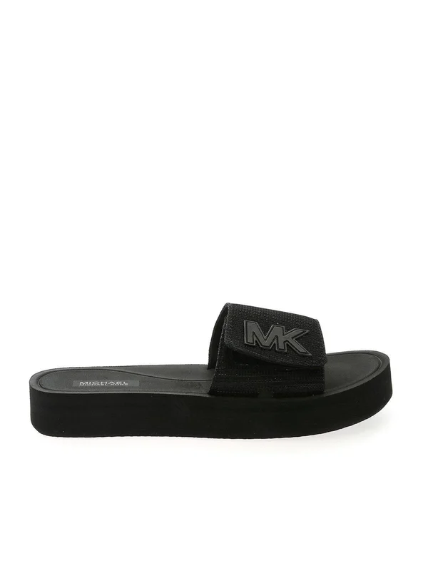 Michael Michael Kors MK Platform Slide Sandal - Black - 11 M