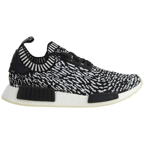 adidas Men's NMD R1 Primeknit Sneakers - Black/White, 8.5