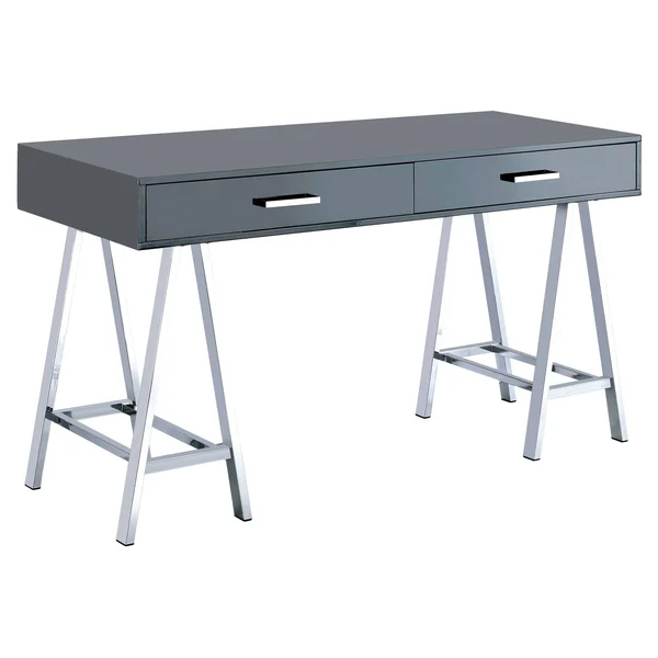 Furniture of America Camden Contemporary Style Chrome Leg Computer Desk