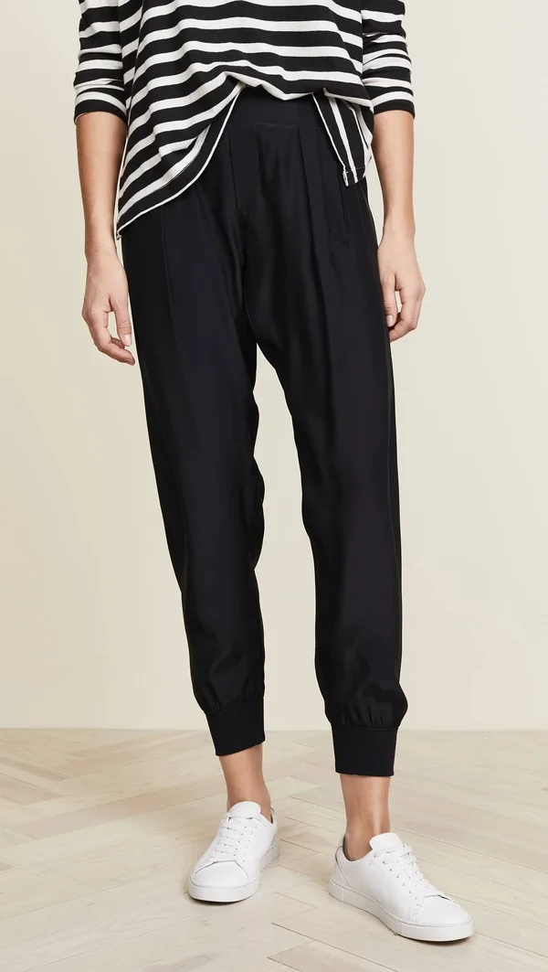 ATM Anthony Thomas Melillo Silk Pull on Pants Black Xs