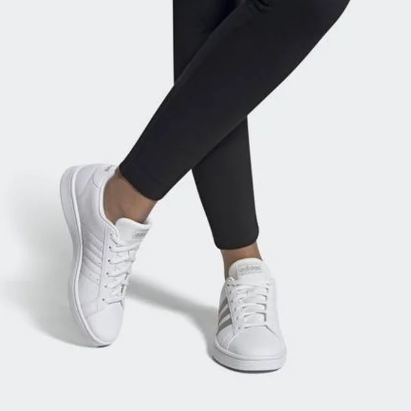 Adidas Grand Court Base Shoes White 10 - Womens Tennis Shoes