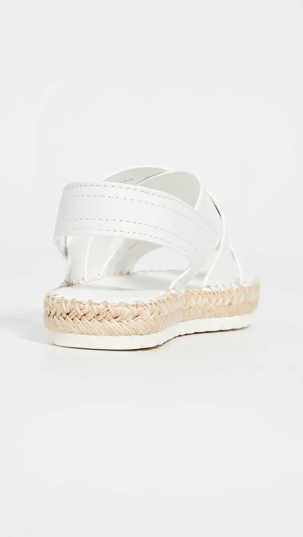 Vince Women's Tenison Espadrille Sandals - Ivory Leather