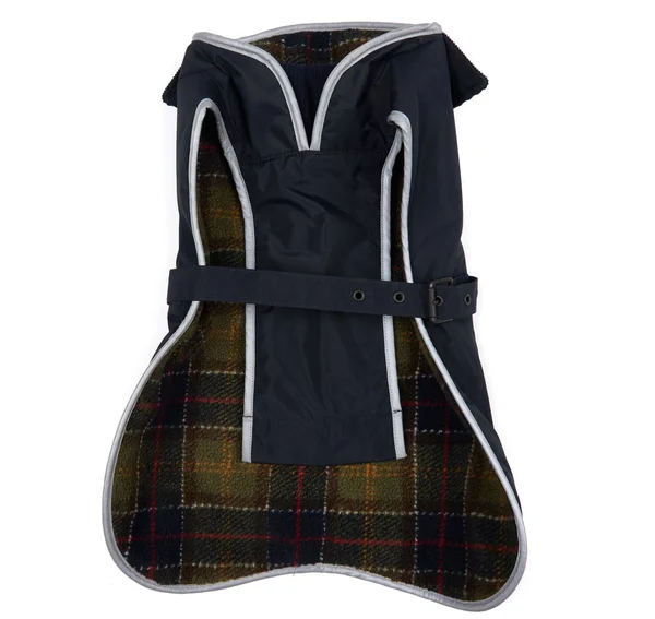 Barbour Tartan Fleece Lined Dog Coat Navy - S