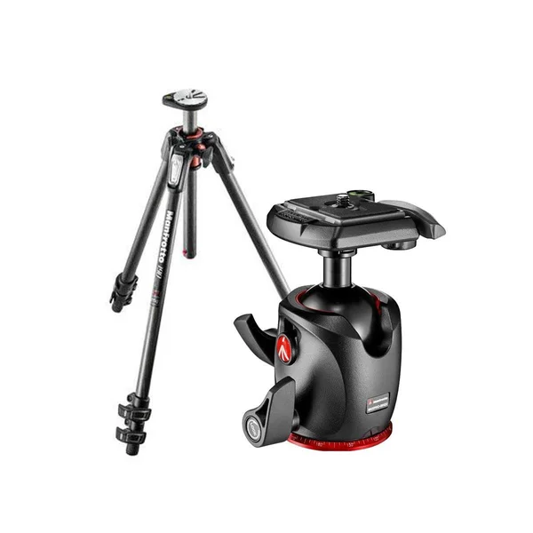 Manfrotto MT190CXPRO3 Carbon Fiber 3-Section Tripod with Bundle
