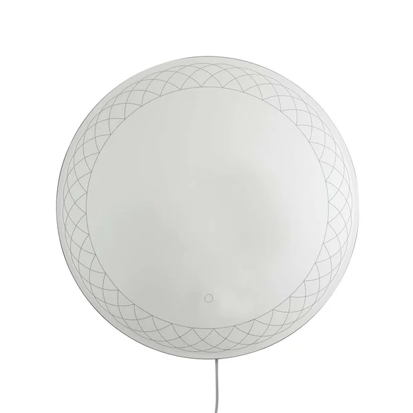Interlace Backlit LED Mirror, 28x22 Round, Chrome