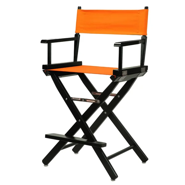 Casual Home 24x22 Director&s Chair Black Frame - Orange Canvas