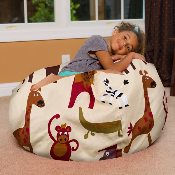 Posh Creations Bean Bag Chair - White, Size: XL-48in