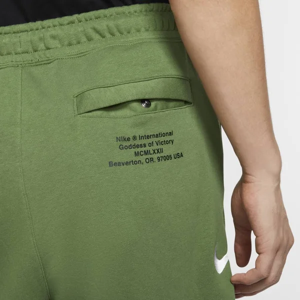 Nike Men's Swoosh Shorts-Green XL