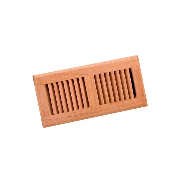 Zoroufy 4 in. x 10 in. Wood Brazilian Cherry Unfinished Surface Mount Register 20519