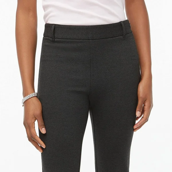 J.Crew Factory Womens Ponte Slim Work Pant (Heather, Size 24)
