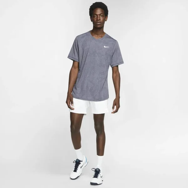 Nike Men's Court Dry Challenger Short Sleeve Tennis Top - BV0766-S20