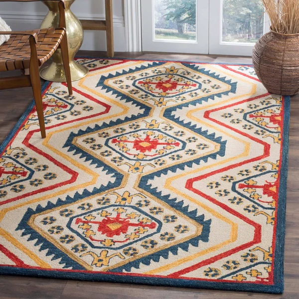 Safavieh Aspen APN701A 2&3x22 x 7&0x22 Runner Ivory, Multi Area Rug