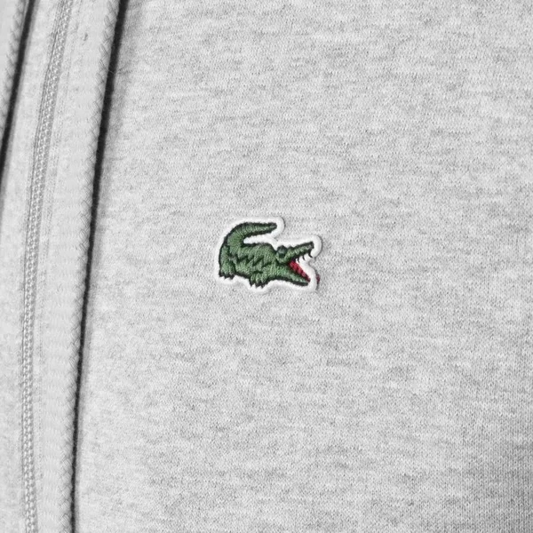 Lacoste Sport Full Zip Hoodie Grey