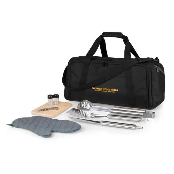 Washington Football Team - BBQ Kit Grill Set & Cooler - (Black) by Picnic Time Family of Brands