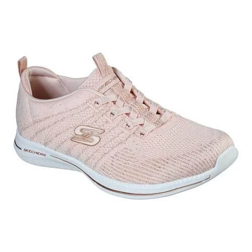 Skechers Women's City Pro - Glow on Athletic Shoes Pink 11.0
