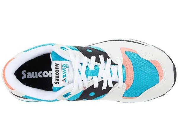 Saucony Originals Azura Men's Shoes White/Capri/Vizi Coral : 8.5 D