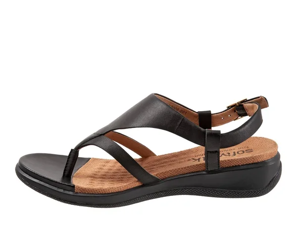 Women's SoftWalk Temara Sandal, Size 6.5 W - Black
