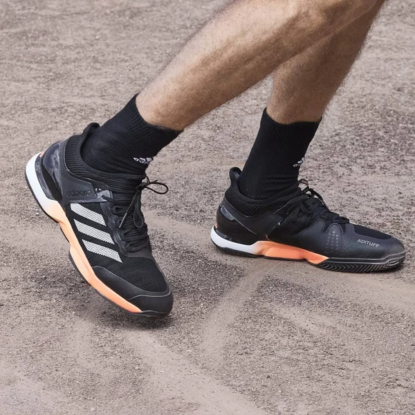 Adidas Men's Adizero Ubersonic 2 Clay Tennis Shoes - Black