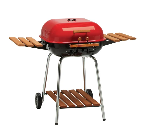 Americana Swinger Charcoal Grill in Red