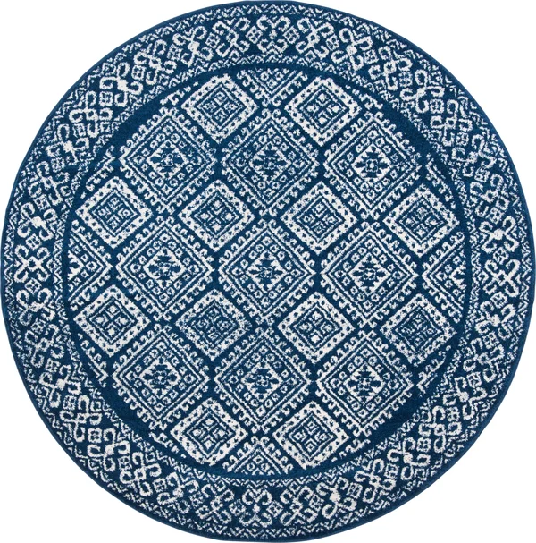 Safavieh Clearance Tulum TUL264N Navy Rug - 6&7x22x6&7x22 - Round