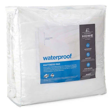 Jcpenney Home Waterproof Mattress Pad - One Size, White