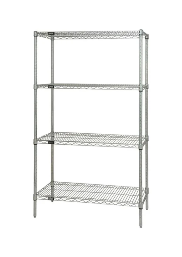 Qantum Wire 4-Shelf Starter Unit - 54x22H - Chrome 14x22 x 42x22 x 54x22