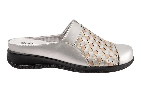 Softwalk Women's San Marcos Woven Clog - Size: 6, Metallic Mul Leather