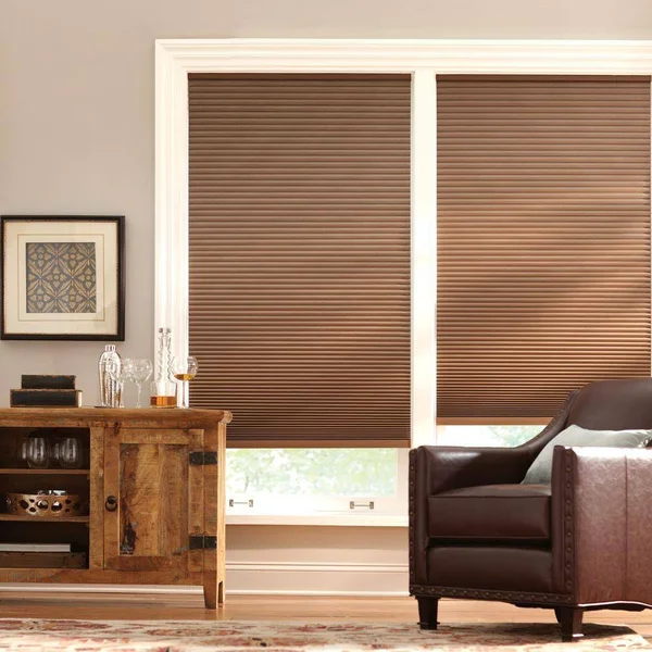 Home Decorators Collection Mocha Cordless Blackout Cellular Shade - 65.5 in. W x 72 in. L, Brown
