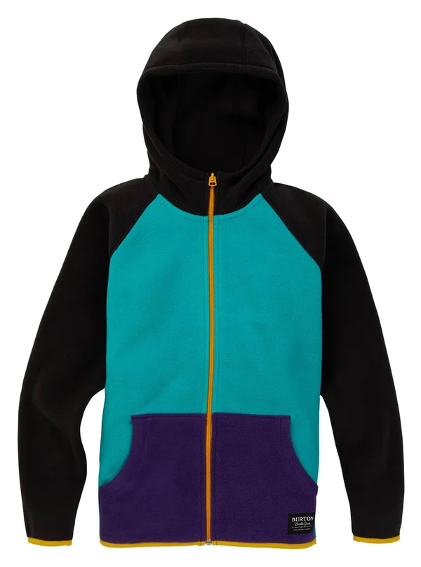 Burton Kids& Spark Full-Zip Hooded Fleece, Dynasty Green Multi, L