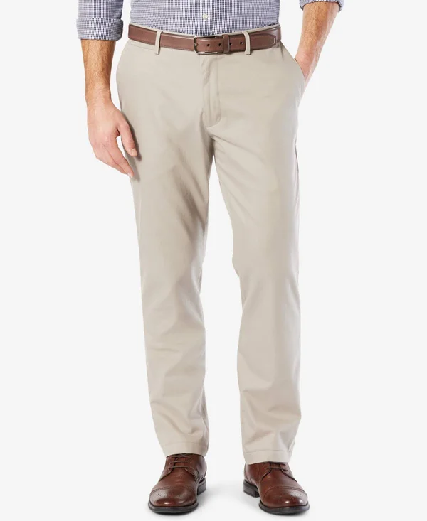 Dockers Men's Athletic Fit Signature Khaki Lux Cotton Stretch Pants