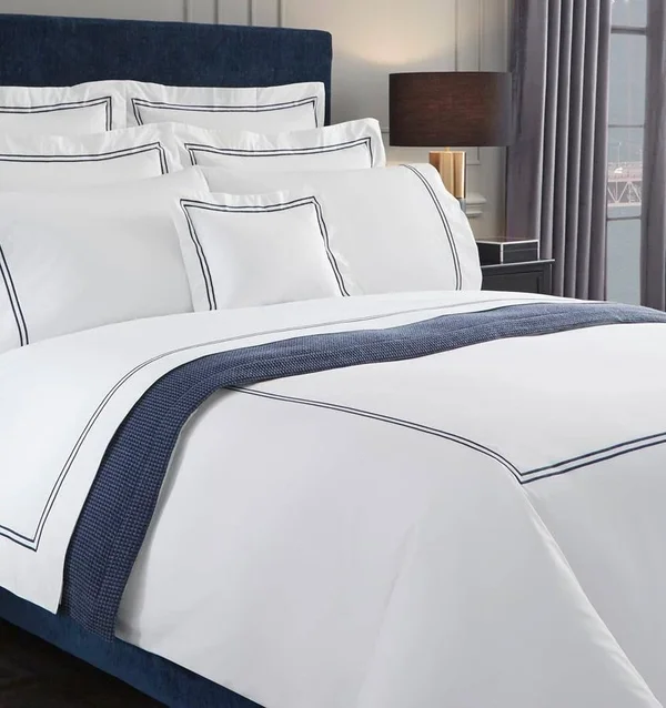 Sferra Grande Hotel Duvet COVER, Twin - White/White