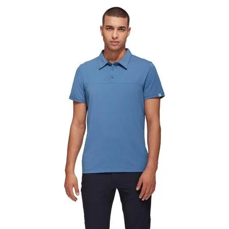 Mammut Trovat Tour Short Sleeve Polo Shirt Blue - XXL