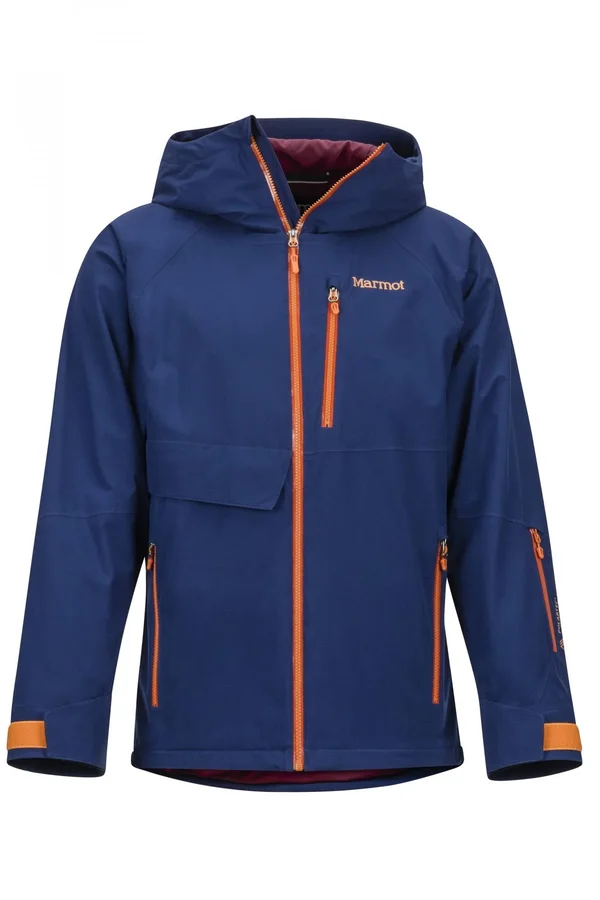 Marmot Men's Castle Peak Jacket - XL - Arctic Navy - Hawaiian Sunset